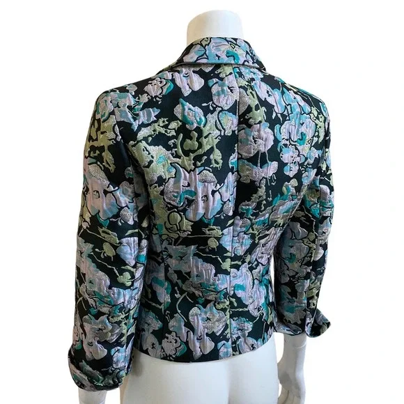 NWT ETCETERA Blazer In Bloom Print, size 2 - Picture 6 of 16